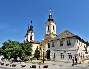 View of building against blue sky
