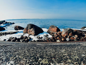 Scenic view of sea against sky