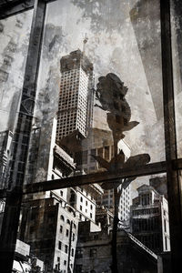 Low angle view of buildings in city