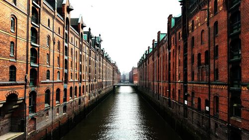 Canal along buildings