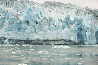 Scenic view of a glacier in alaska