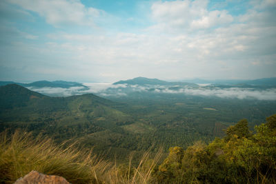 Scenic view of landscape against sky