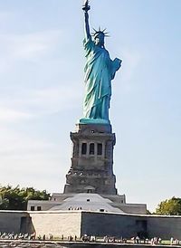 Low angle view of statue