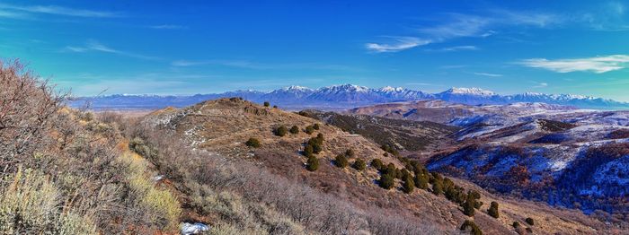 Panoramic view of landscape against sky