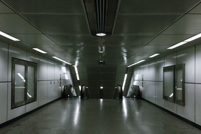 Empty corridor of building