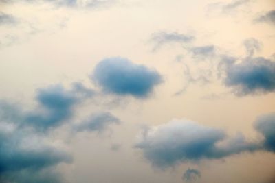 Low angle view of cloudy sky