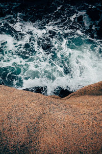 Scenic view of sea waves