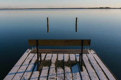 Pier on lake