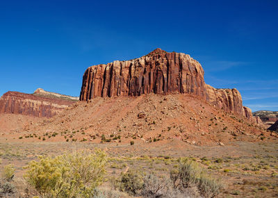 View of rock formations