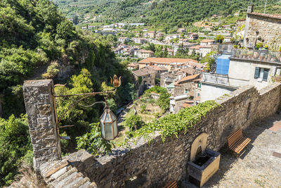 Aerial view of the beautiful dolceacqua