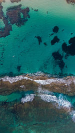 High angle view of swimming pool