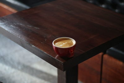 Close-up of coffee on table