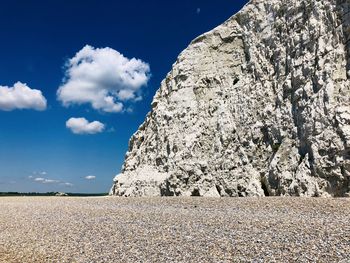 Scenic view of rock formation against sky