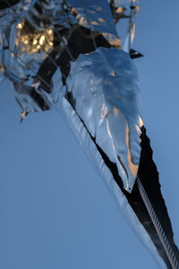 Low angle view of blue sky