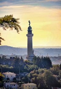 View of sea at sunset