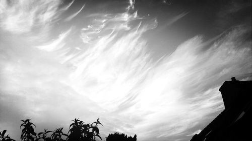 Low angle view of cloudy sky