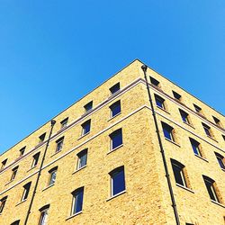 Low angle view of building against clear sky