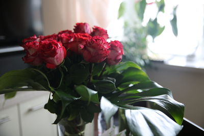 Close-up of rose bouquet