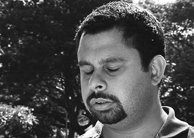 Close-up portrait of man