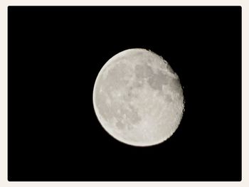 Low angle view of moon in sky