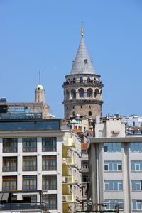 Galata tower from karatas istanbul