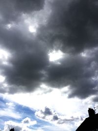 Low angle view of cloudy sky