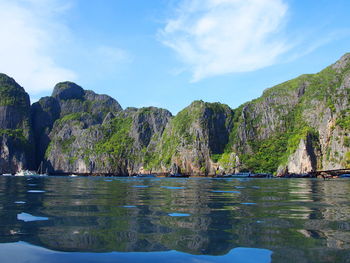 Scenic view of mountain against sky