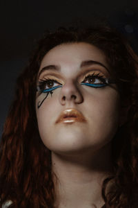 Close-up portrait of woman