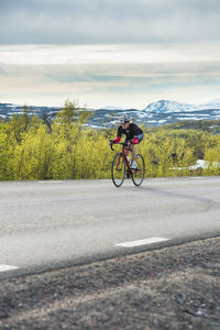 Woman cycling