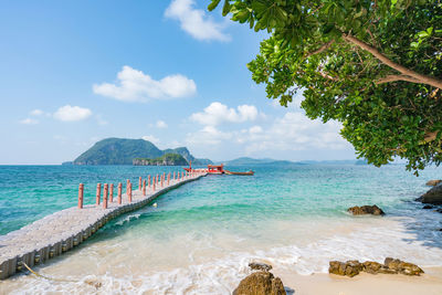 Scenic view of sea against sky