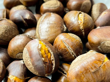 Full frame shot of chestnuts