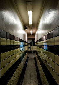 Empty subway station