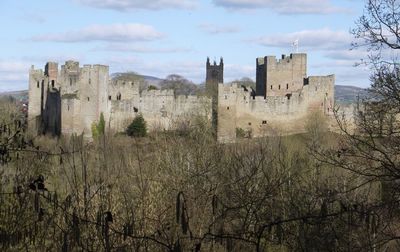 Panoramic view of fort against sky