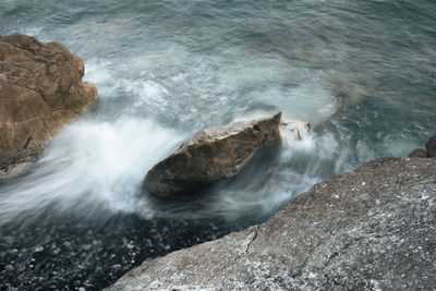 Scenic view of sea waves