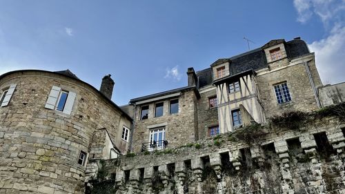 Low angle view of historic building against sky