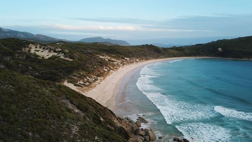 Scenic view of sea against sky