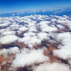 High angle view of cloudscape against sky