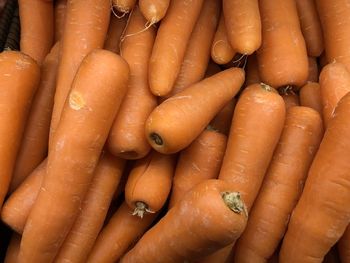 High angle view of vegetables for sale in market