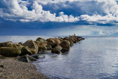 Scenic view of sea against sky