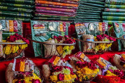 Full frame shot of vegetables for sale at market stall