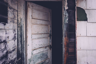 Exterior of old abandoned house