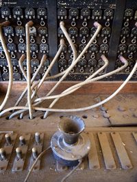 Close-up of metallic structure