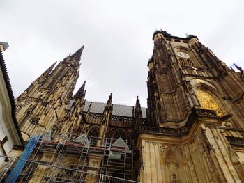 Low angle view of temple against sky