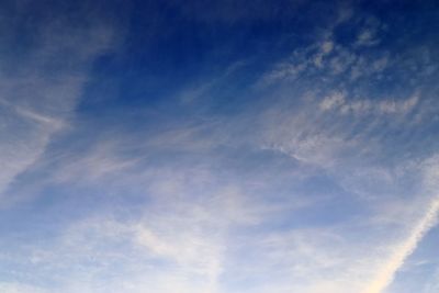 Low angle view of clouds in sky