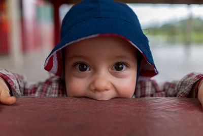 Close-up of cute boy