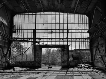 Interior of abandoned building