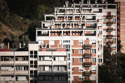 Low angle view of buildings in city