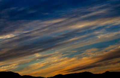 Low angle view of dramatic sky