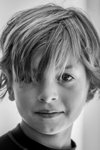 Close-up portrait of boy