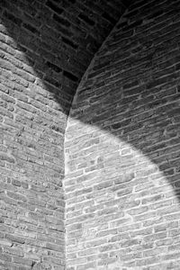 Low angle view of stone wall